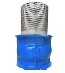 bottom flapper foot valve with stainless steel strainer for pump suction