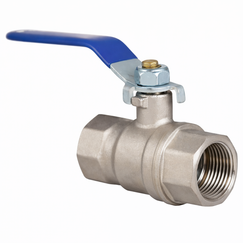 brass threaded ball valve fluid control with Teflon seal