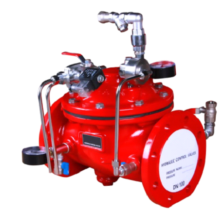 Deluge valve for fire protection and sprinkler systems