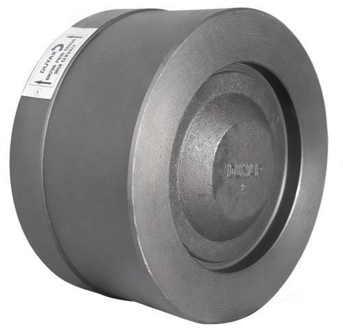 Ductile iron disc type check valve front view