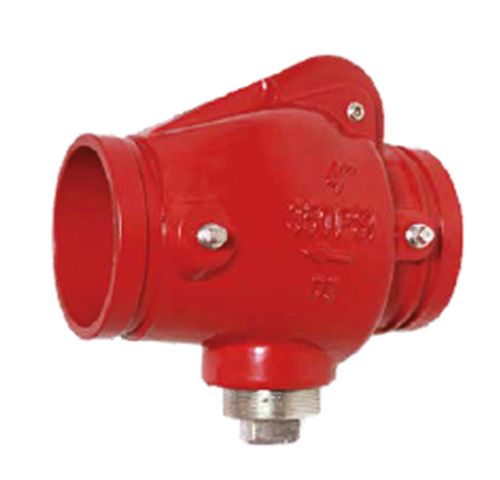 Fire swing check valve with grooved connection