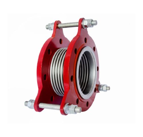 metal bellows expansion joint with limiting rods flanged pn16