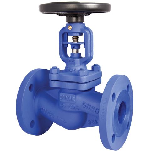 metal bellows sealed globe valve pn40 high pressure flow control