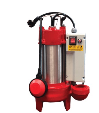 Stainless steel submersible pump with shredding blades